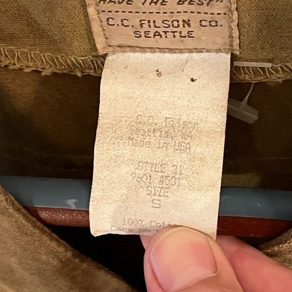 Vintage Filson Waxed Tin Cloth Hunting Vest - Picture 3 of 4